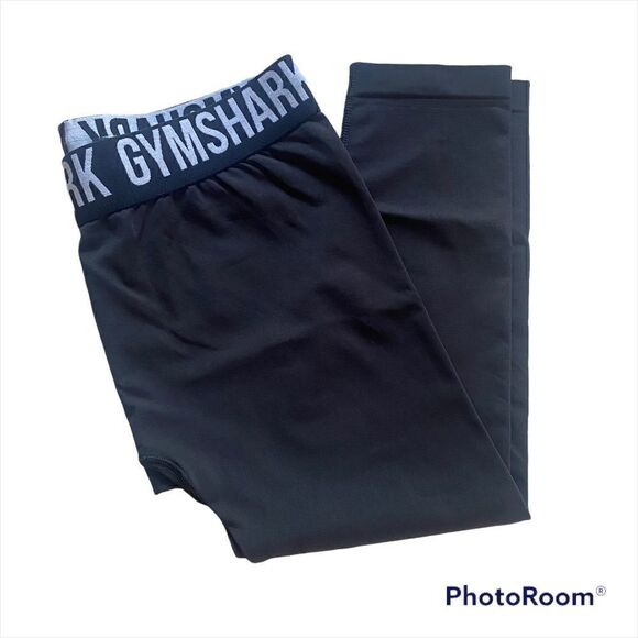 Gymshark Fit Seamless Cropped Leggings Black - Picture 1 of 7